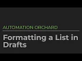 Scripting Drafts Make sure your line breaks are right