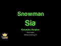 Sia - Snowman (Karaoke Version)