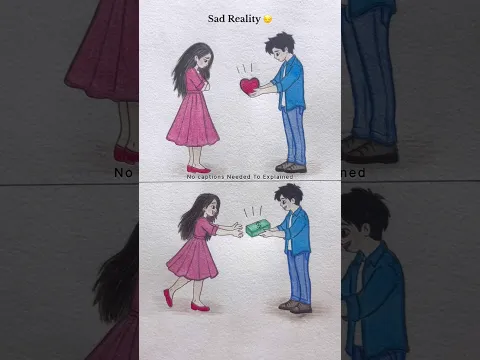 Sad reality of love ❤️🩹🥺 #art #youtubeshorts #shortsfeed #viralshorts
