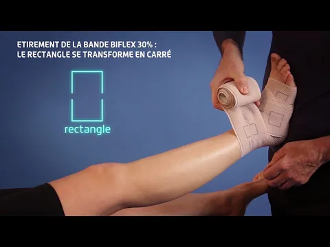 Thuasne - Pose bande Biflex - Thrombose veineuse profonde ou superficielle, ou œdème chronique