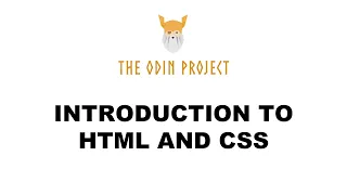 Introduction to HTML and CSS - Foundations