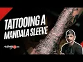 Geometric Mandala Tattoo Time Lapse Hand Half Sleeve Design