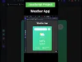 How to Create a Weather App in JavaScript HTML CSS JS Project