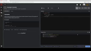CodeWars - Grasshopper Summation