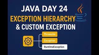 Java Day 24 Exception Hierarchy Custom Exception in Java Explained