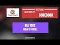 How to Start Coding Competitive Programming URI 1002 Area of Circle Q A Python