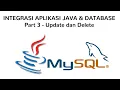 OOP Java - Integrasi Aplikasi dan Database Part 3