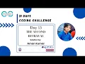 Day 13 The Second Betrayal 21 Days Coding Challenge DCC NIT-A