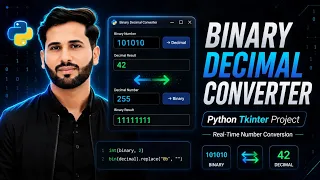 Binary Decimal Converter in Python Tkinter Complete GUI Project for Beginners Step-by-Step