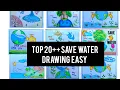 World Water Day Poster Drawing Save Water Save Life Drawing Save Water Save Earth Drawing Easy
