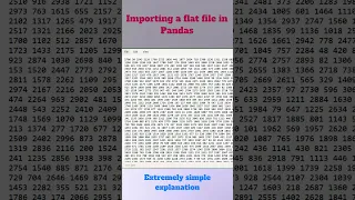 Importing Flat file in Python Pandas