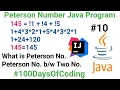 Peterson Number Program in Java What is a Peterson Number