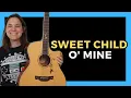 Gitaarles Sweet Child O' Mine voor beginners - Eenvoudiger strummen en akkoorden!
