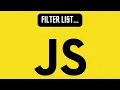 Javascript Filter List