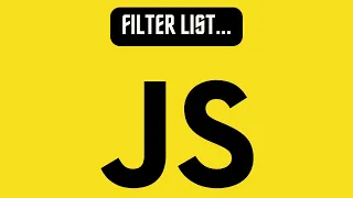 Javascript Filter List