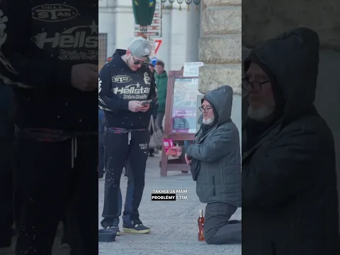 CO SI VYBERE BEZDOMOVEC JIDLO X ALKOHOL?!! 😳