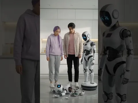 Rumi and Jinu upset the robots #kpop #rumi #jinu #funny #fyp #shorts