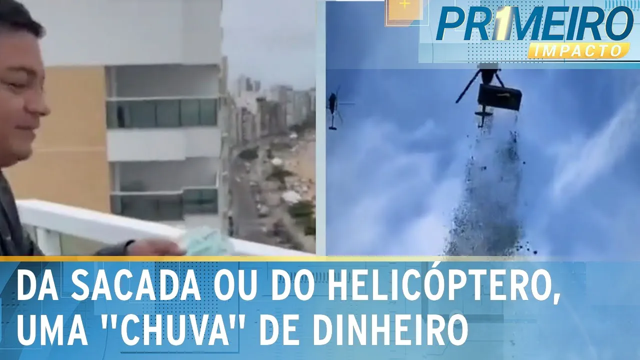 No Brasil e República Tcheca, influencers promovem “chuva” de dinheiro | Primeiro Impacto (25/10/23)