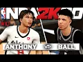 NBA 2K20 LaMelo Ball and Cole Anthony Face Off NEW STATEMENT EDITION JERSEYS