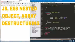 Nested Object and Array Destructuring in JavaScript ES6 ES2015