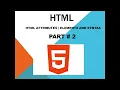 HTML tutorial for beginners Tags Elements Attributes Part 2