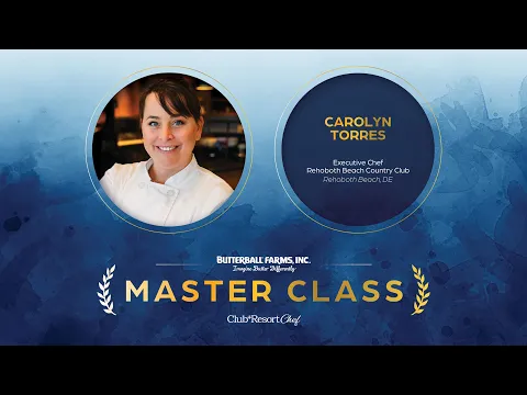 Pan-Seared Scallops with Popcorn-Cream Sauce and Tomato-Bacon Jam: Master Class with Carolyn Torres