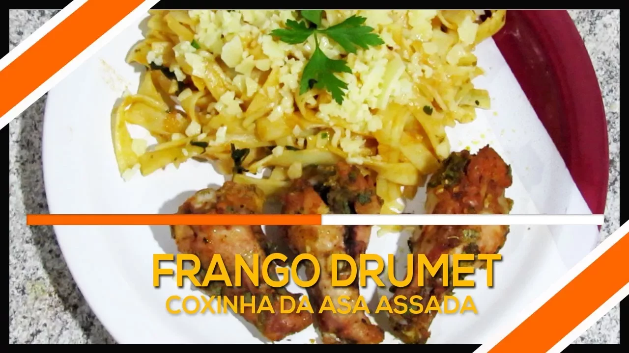 COMO FAZER FRANGO COXINHA DA ASA ASSADA DRUMET