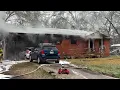 Lufkin firefighters battle Warren Street house fire amid freezing weather