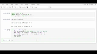 interactive dynamic graph python using matplotlib ipywidgets