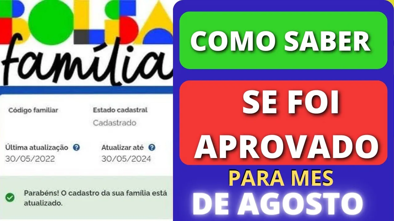✅ bolsa família COMO SABER SE TA APROVADO PARA RECEBER NO MÊS DE AGOSTO