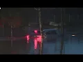 Car submerged in Petaluma parking lot