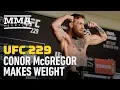 UFC 229 Weigh-Ins Conor McGregor Makes Weight - MMA Fighting