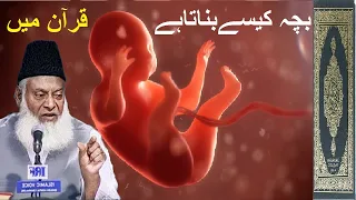 allah says in quran how i make human baby with dr israr ahmed in hindi urdu