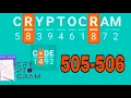 CRYPTOGRAM Word Logic Puzzles level 505 506