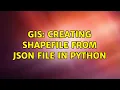 GIS Creating shapefile from JSON file in Python