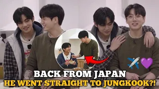 taehyung returned from japan and went straight to see jk what happened next has fans going crazy 