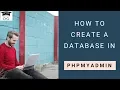 How to create database in phpmyadmin WAMP SERVER