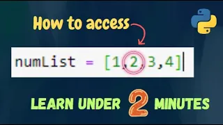 How to access items using Index numbers - List in Python Explained in English Free Coding