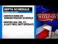SEPTA Will Run On Sunday-Holiday Schedule For Memorial Day