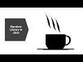 Random Numbers tutorial - Java
