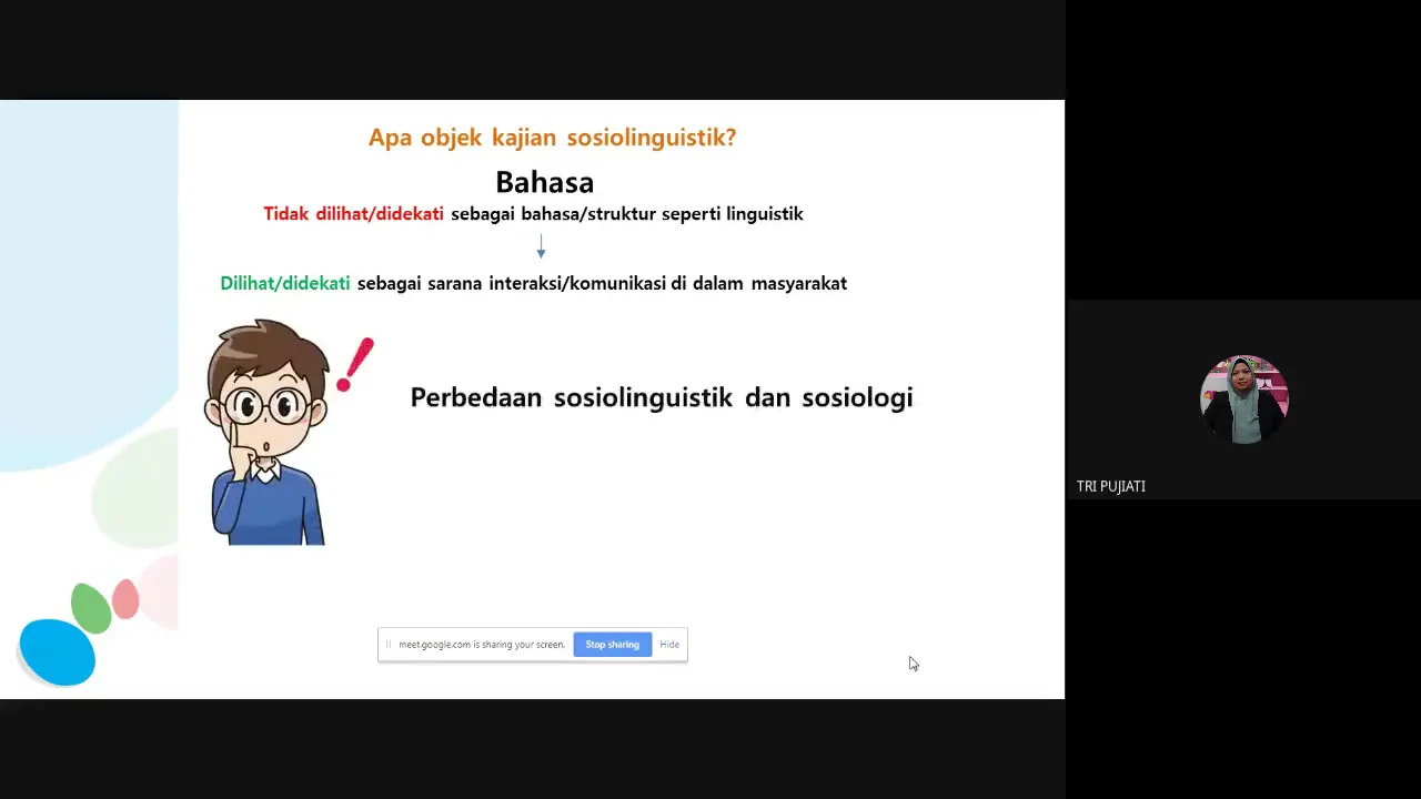 SOSIOLINGUISTIK PERTEMUAN 1
