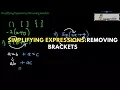 Simplifying Expressions Removing brackets