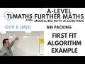 OCR MEI MwA B Bin Packing 03 First Fit Algorithm Example