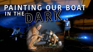 We’ll Never Forget our First Time APPLYING ANTIFOULING BOTTOM PAINT on our Monohull Sailboat – Ep 53