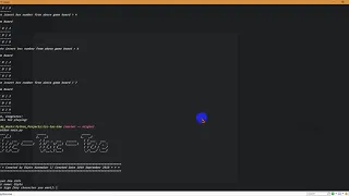 Tic-Tac-Toe terminal game