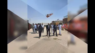 تنفيذ قرار ازالة الاشغالات امام مدارس زوسر وكمبريدج ومعهد الحاسب الالي بالتجمع الاول 