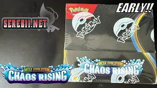 EARLY Chaos Rising Booster Box Pokemon TCG Opening
