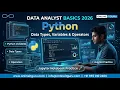 Data Analyst Basics Python Practice On Jupyter Notebook Variables Operators OnlineITGuru