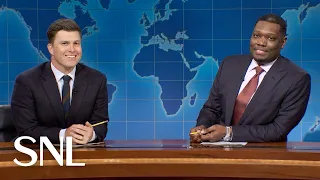 Weekend Update Colin Jost and Michael Che Swap Jokes for Season 51 Finale - SNL