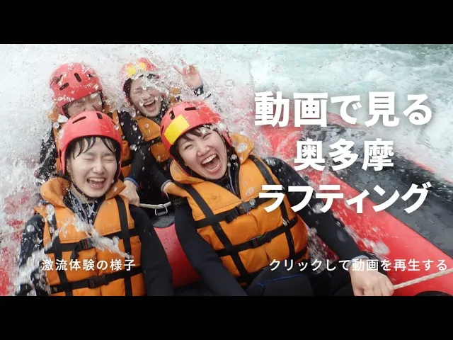 東京 奥多摩ラフティング 半日コース 予約＜ビックスマイルラフティング＞